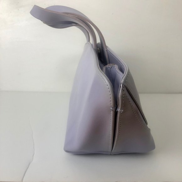 Furla Shimmery Lilac Baguette Style Shoulder Bag with Dust Cover - Picture 4 of 12